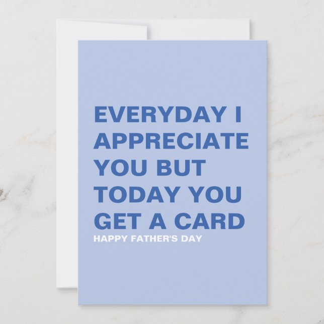 Funny Father's Day Card for Him & Dad (Front)