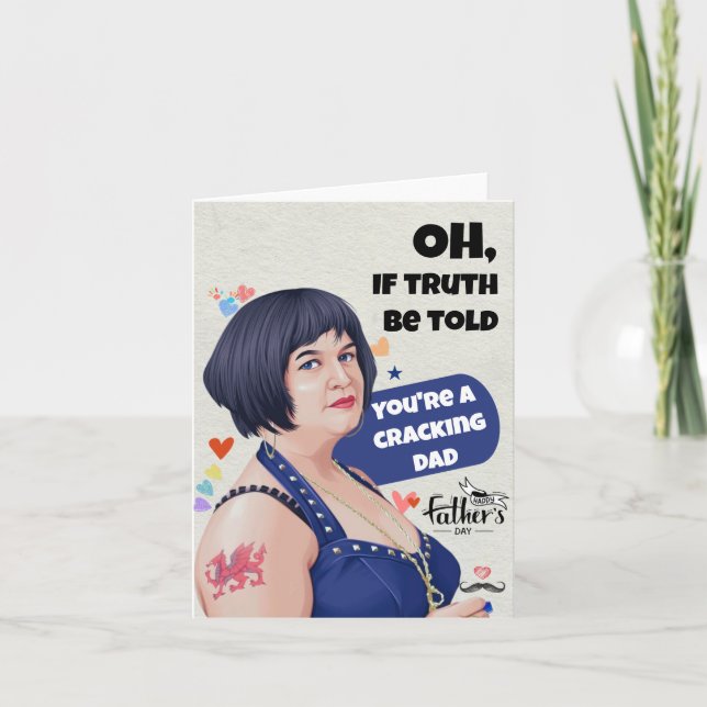 Funny Fathers Day card - Funny Ness for Dad (Front)