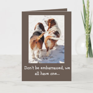 Funny "Father's Day Card" w/Cute Basset Hounds Card