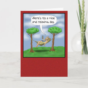 Funny Fathers Day Cards: Relaxing day Card