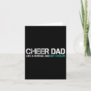 Funny Fathers Day Cheer Dad Husbynd Cheerleader Da Card