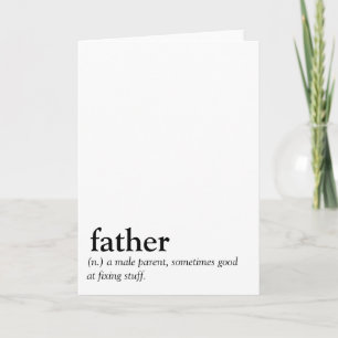 Funny Fathers Day Dad Gift Joke Card