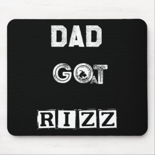 Funny Fathers Day Dad Got Goat Rizz Jokes Twist Hi Mouse Pad