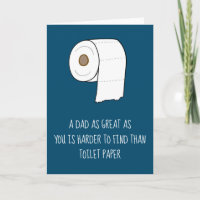 Funny Fathers Day Dad Love Toilet Paper Gift