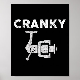 Funny Fathers Day Fishing Shirt For Men Cranky Fis Poster