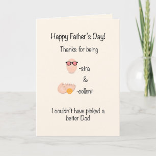 Funny Father's Day Folded Holiday Card