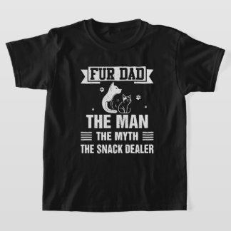 Funny Father's Day Fur Dad Dog Cat Pet Lovers T-Shirt