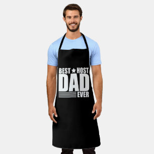 Funny Fathers Day Gift Best Host Dad Ever Apron