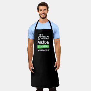 Funny Fathers day gift for new dad to be Apron