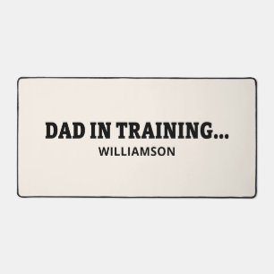 Funny Fathers day gift for new dad to be Desk Mat
