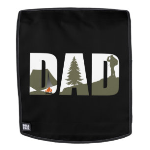 Funny Fathers Day Gift Hiking Hiker Camping Dad Backpack