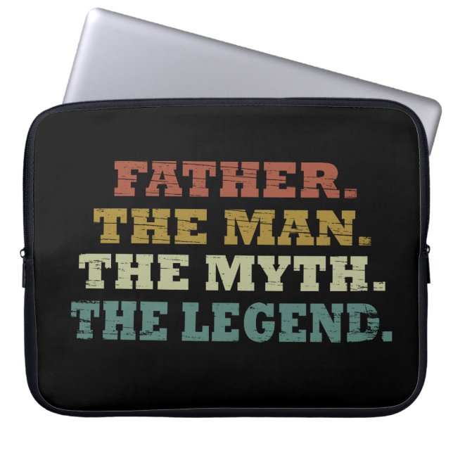 Funny fathers day gift  laptop sleeve (Front)