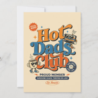 Funny Father's Day - Hot Dads Club Card