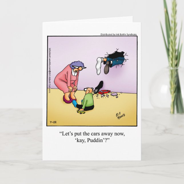 Funny Father's Day Humour Greeting Card (Front)