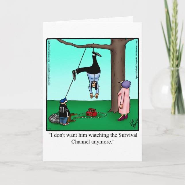 Funny Father's Day Humour Greeting Card (Front)