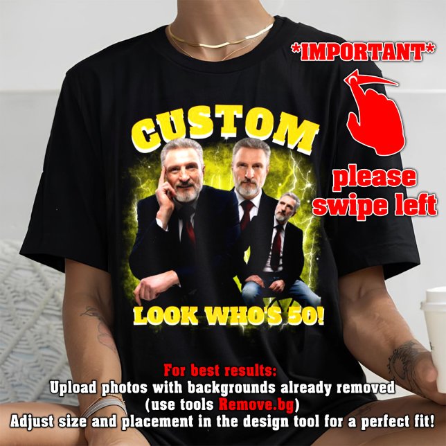 Funny father's day Shirt, Look Who's 50!, bootleg T-Shirt (Creator Uploaded)