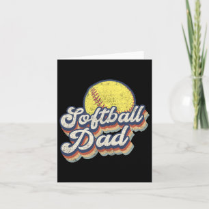 Funny Fathers Day Softbyll Dad Gift From Daughter Card