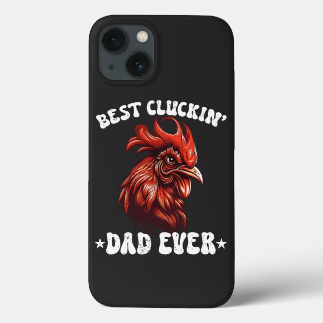 Funny Father's Day Tee For Chicken Farmer Case-Mate iPhone Case (Back)