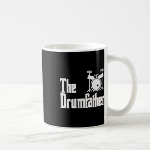 Funny Fathers Day The Drum-father Drummer Musician Coffee Mug
