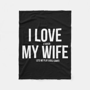 Funny Father's Day Video Game Dad  Fleece Blanket