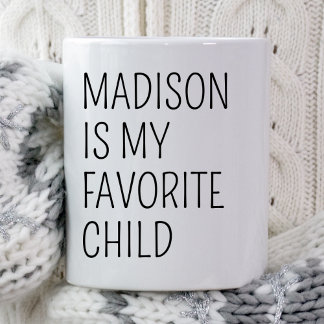Funny Favourite Child Kid Daughter Personalised Mu Mug