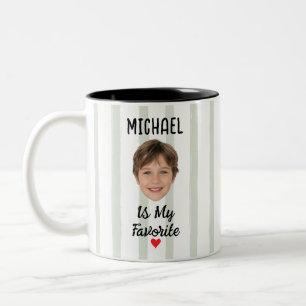 Funny Favourite Child Mug with Name & Face Photo