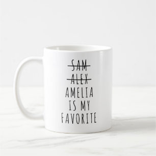 Funny Favourite Child Son Mum Personalised Dad Gif Coffee Mug