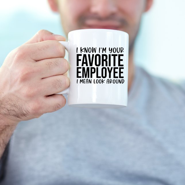 Funny Favourite Employee, Office Workplace Coffee Mug (Creator Uploaded)