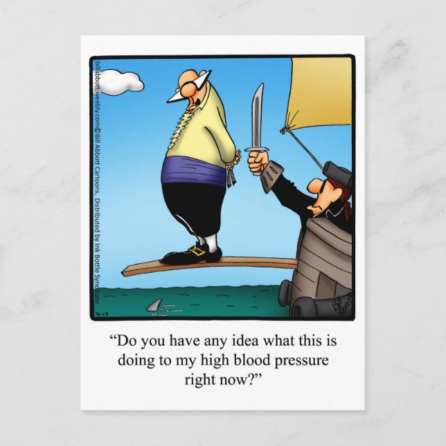 Funny "Feel Better" Humour Postcard (Front)