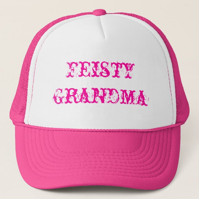 Funny feisty Grandma cute hat (Front)