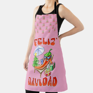 Funny Feliz Navidad Cute Christmas Chilli Apron