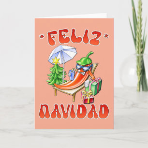 Funny Feliz Navidad Cute Christmas Chilli Invitation