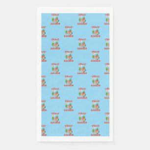 Funny Feliz Navidad Cute Christmas Chilli Napkin