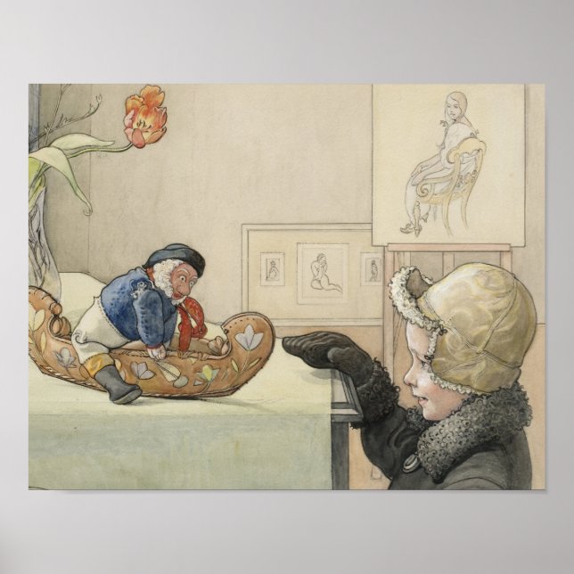 Funny Fellow Toy with Child Poster (Front)