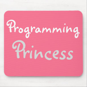 Funny Female Programmer Nickname Joke Title Mouse Pad