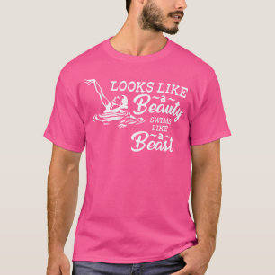 Funny Female Swimmer For Swimming Girls Women T-Shirt