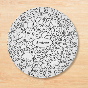 Funny feminist baby cutting board