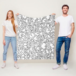 Funny feminist baby fleece blanket