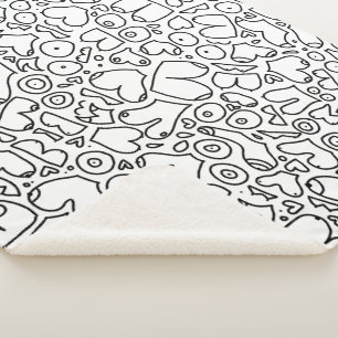 Funny feminist baby sherpa blanket