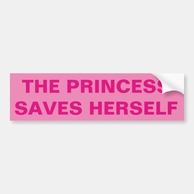 Funny Feminist Bumper Sticker (Front)