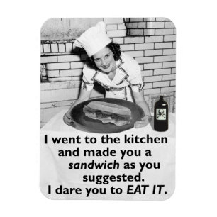 Funny Feminist Make Me a Sandwich Magnet