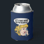 Funny Feminist Pop Art Anti Patriarchy Retro Women Can Cooler<br><div class="desc">Let's Take Down the Patriarchy gift. Cute retro pop art feminism design for a strong pro choice woman voting for female leadership in our country. Stand up for women's rights and female empowerment with this cool political humour cartoon that features a pretty blonde leader planning a women's march on a...</div>