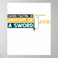 Funny Fencing Anatomy Sword Fighting Fencer T-Shir