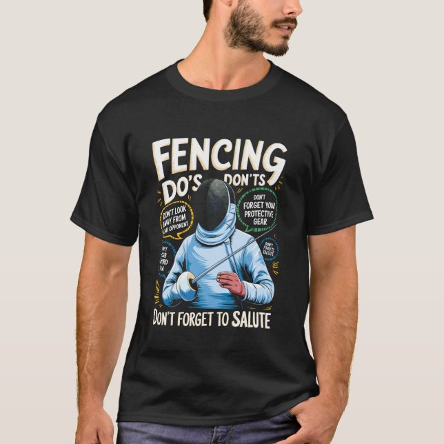 Funny Fencing T-Shirt (Front)