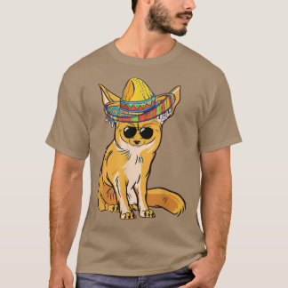 Funny Fennec Fo Sombrero Meican Sunglass Fennec Fo T-Shirt