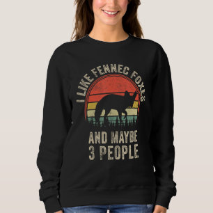 Funny Fennec Fox Design Art Graphic Fennec Foxes Z Sweatshirt