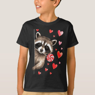 Funny Feral Raccoon Valentines Day Sarcastic Humor T-Shirt