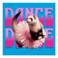 Funny Ferret in a Tutu  Dancing