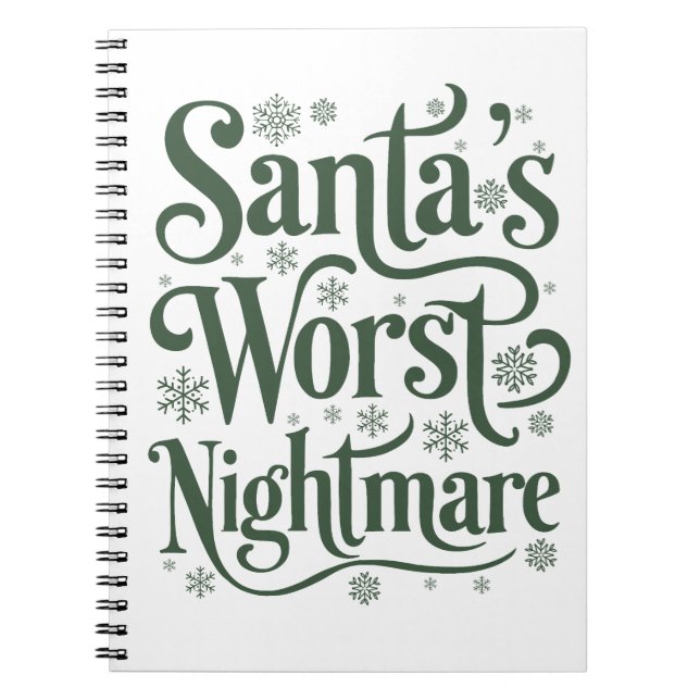 Funny Festive Notebook (Front)