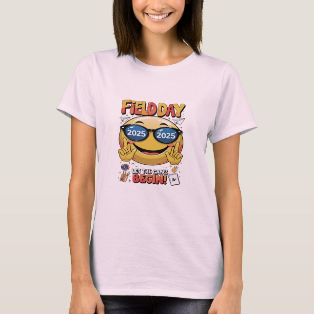 Funny Field Day 2025 Shirt, Field Day Let The Game T-Shirt (Front)